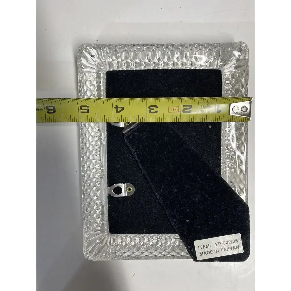 PHOTO FRAME Glass & Crystal Diamond Design for 3.5
